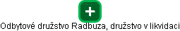 Odbytové družstvo Radbuza, družstvo v likvidaci - náhled vizuálního zobrazení vztahů obchodního rejstříku