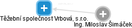 Těžební společnost Vrbová, s.r.o. - náhled vizuálního zobrazení vztahů obchodního rejstříku