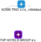 TOP HOTELS GROUP a.s. - náhled vizuálního zobrazení vztahů obchodního rejstříku