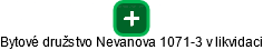 Bytové družstvo Nevanova 1071-3 v likvidaci - náhled vizuálního zobrazení vztahů obchodního rejstříku