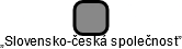 „Slovensko-česká společnost” - náhled vizuálního zobrazení vztahů obchodního rejstříku