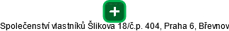Společenství vlastníků Šlikova 18/č.p. 404, Praha 6, Břevnov - náhled vizuálního zobrazení vztahů obchodního rejstříku