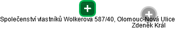 Společenství vlastníků Wolkerova 587/40, Olomouc-Nová Ulice - náhled vizuálního zobrazení vztahů obchodního rejstříku
