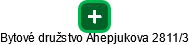 Bytové družstvo Ahepjukova 2811/3 - náhled vizuálního zobrazení vztahů obchodního rejstříku