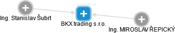 BKX trading s.r.o. - náhled vizuálního zobrazení vztahů obchodního rejstříku