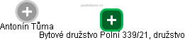 Bytové družstvo Polní 339/21, družstvo - náhled vizuálního zobrazení vztahů obchodního rejstříku