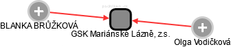 GSK Mariánské Lázně, z.s. - náhled vizuálního zobrazení vztahů obchodního rejstříku