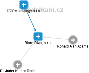 Black River, s.r.o. - náhled vizuálního zobrazení vztahů obchodního rejstříku