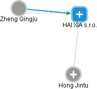 HAI XIA s.r.o. - náhled vizuálního zobrazení vztahů obchodního rejstříku