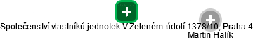 Společenství vlastníků jednotek V Zeleném údolí 1378/10, Praha 4 - náhled vizuálního zobrazení vztahů obchodního rejstříku