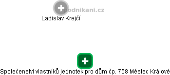 Společenství vlastníků jednotek pro dům čp. 758 Městec Králové - náhled vizuálního zobrazení vztahů obchodního rejstříku