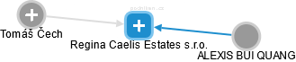 Regina Caelis Estates s.r.o. - náhled vizuálního zobrazení vztahů obchodního rejstříku