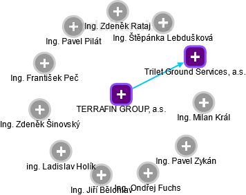 TERRAFIN GROUP, a.s. - náhled vizuálního zobrazení vztahů obchodního rejstříku