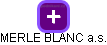 MERLE BLANC a.s. - náhled vizuálního zobrazení vztahů obchodního rejstříku