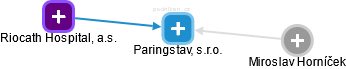 Paringstav, s.r.o. - náhled vizuálního zobrazení vztahů obchodního rejstříku
