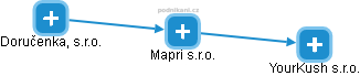 Mapri s.r.o. - náhled vizuálního zobrazení vztahů obchodního rejstříku