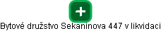 Bytové družstvo Sekaninova 447 v likvidaci - náhled vizuálního zobrazení vztahů obchodního rejstříku
