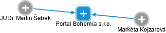Portal Bohemia s.r.o. - náhled vizuálního zobrazení vztahů obchodního rejstříku