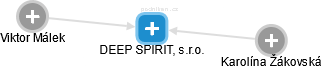 DEEP SPIRIT, s.r.o. - náhled vizuálního zobrazení vztahů obchodního rejstříku