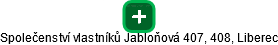 Společenství vlastníků Jabloňová 407, 408, Liberec - náhled vizuálního zobrazení vztahů obchodního rejstříku