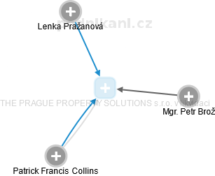 THE PRAGUE PROPERTY SOLUTIONS s.r.o. v likvidaci - náhled vizuálního zobrazení vztahů obchodního rejstříku