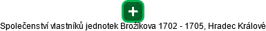 Společenství vlastníků jednotek Brožíkova 1702 - 1705, Hradec Králové - náhled vizuálního zobrazení vztahů obchodního rejstříku