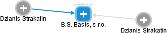 B.S. Basis, s.r.o. - náhled vizuálního zobrazení vztahů obchodního rejstříku