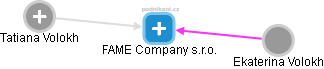 FAME Company s.r.o. - náhled vizuálního zobrazení vztahů obchodního rejstříku