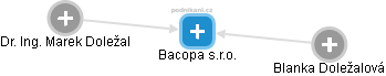 Bacopa s.r.o. - náhled vizuálního zobrazení vztahů obchodního rejstříku