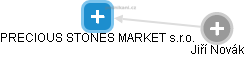 PRECIOUS STONES MARKET s.r.o. - náhled vizuálního zobrazení vztahů obchodního rejstříku
