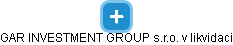 GAR INVESTMENT GROUP s.r.o. v likvidaci - náhled vizuálního zobrazení vztahů obchodního rejstříku