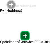 Společenství Vokovice 300 a 301 - náhled vizuálního zobrazení vztahů obchodního rejstříku