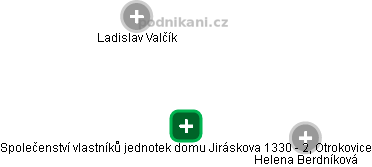 Společenství vlastníků jednotek domu Jiráskova 1330 - 2, Otrokovice - náhled vizuálního zobrazení vztahů obchodního rejstříku