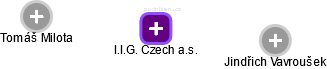 I.I.G. Czech a.s. - náhled vizuálního zobrazení vztahů obchodního rejstříku