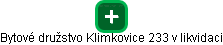 Bytové družstvo Klimkovice 233 v likvidaci - náhled vizuálního zobrazení vztahů obchodního rejstříku