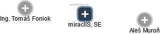 miraclIS, SE - náhled vizuálního zobrazení vztahů obchodního rejstříku
