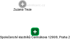 Společenství vlastníků Čermákova 1290/9, Praha 2 - náhled vizuálního zobrazení vztahů obchodního rejstříku