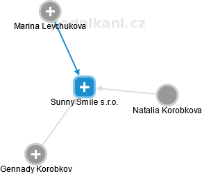Sunny Smile s.r.o. - náhled vizuálního zobrazení vztahů obchodního rejstříku