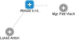 Abruzzi s.r.o. - náhled vizuálního zobrazení vztahů obchodního rejstříku