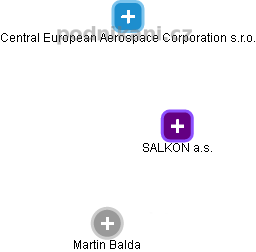 SALKON a.s. - náhled vizuálního zobrazení vztahů obchodního rejstříku