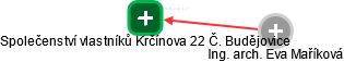 Společenství vlastníků Krčínova 22 Č. Budějovice - náhled vizuálního zobrazení vztahů obchodního rejstříku