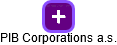 PIB Corporations a.s. - náhled vizuálního zobrazení vztahů obchodního rejstříku