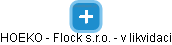 HOEKO - Flock s.r.o. - v likvidaci - náhled vizuálního zobrazení vztahů obchodního rejstříku