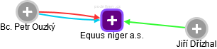 Equus niger a.s. - náhled vizuálního zobrazení vztahů obchodního rejstříku