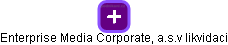 Enterprise Media Corporate, a.s.v likvidaci - náhled vizuálního zobrazení vztahů obchodního rejstříku