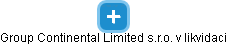 Group Continental Limited s.r.o. v likvidaci - náhled vizuálního zobrazení vztahů obchodního rejstříku