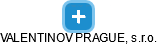 VALENTINOV PRAGUE, s.r.o. - náhled vizuálního zobrazení vztahů obchodního rejstříku