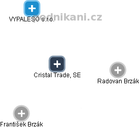 Cristal Trade, SE - náhled vizuálního zobrazení vztahů obchodního rejstříku
