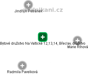 Bytové družstvo Na Valtické 12,13,14, Břeclav, družstvo - náhled vizuálního zobrazení vztahů obchodního rejstříku