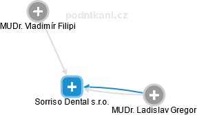 Sorriso Dental s.r.o. - náhled vizuálního zobrazení vztahů obchodního rejstříku
